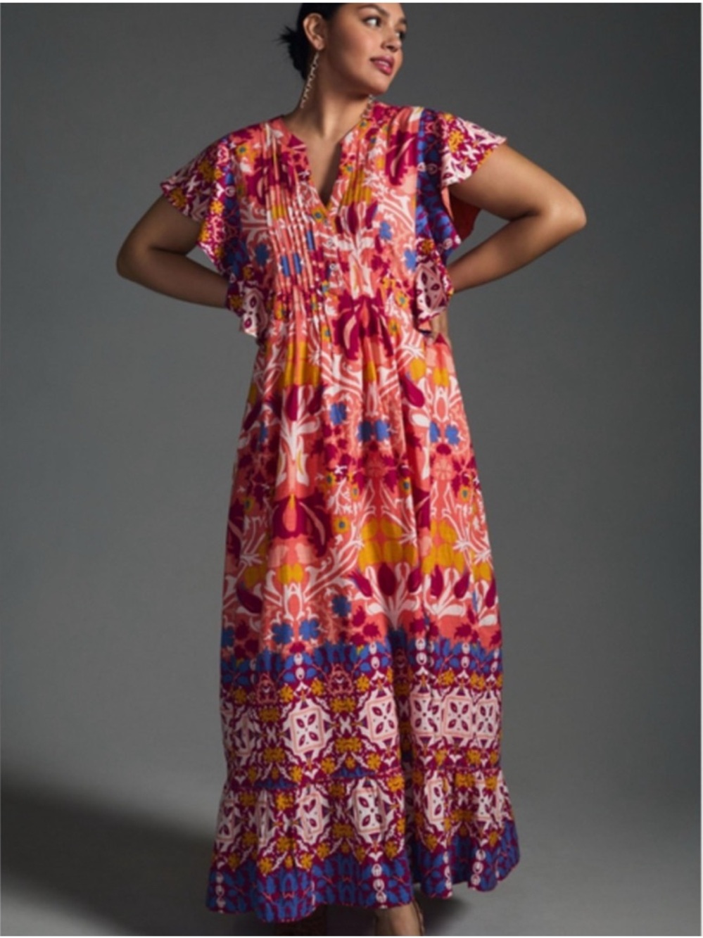 Maeve Boho Floral Maxi Dress